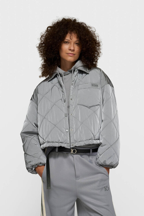 10Days Gewatteerd jack in Light Graphite