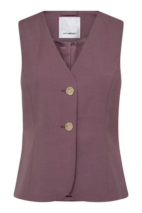 Co'couture Liam Curve Vest in Oud Roze