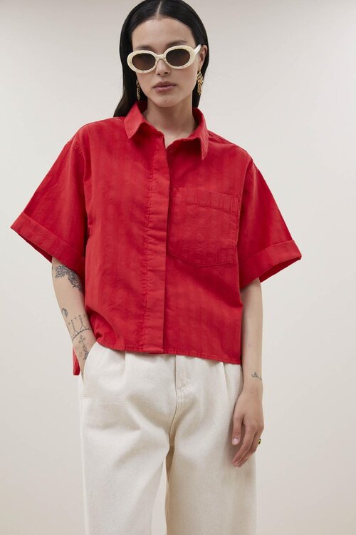 By Bar Novi Blouse in Rood