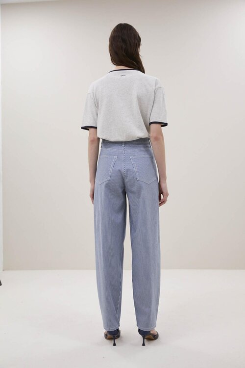 By Bar Lew Stripe Pants in blauw en wit