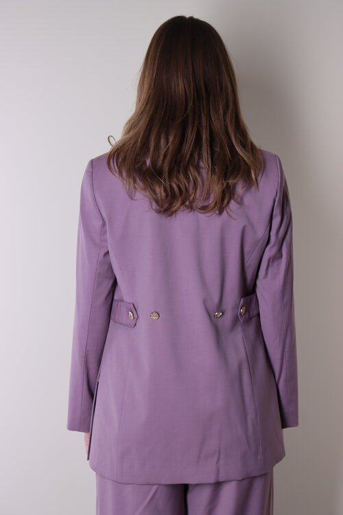 Co'couture Liam Blazer in Oudroze met Aansluitende Pasvorm