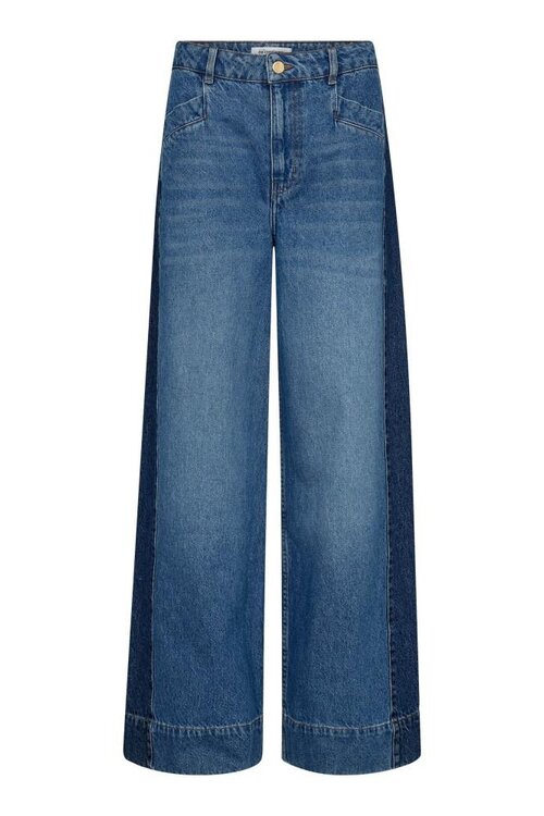 Co'couture Bilbao Wide Leg Jeans in Blauw