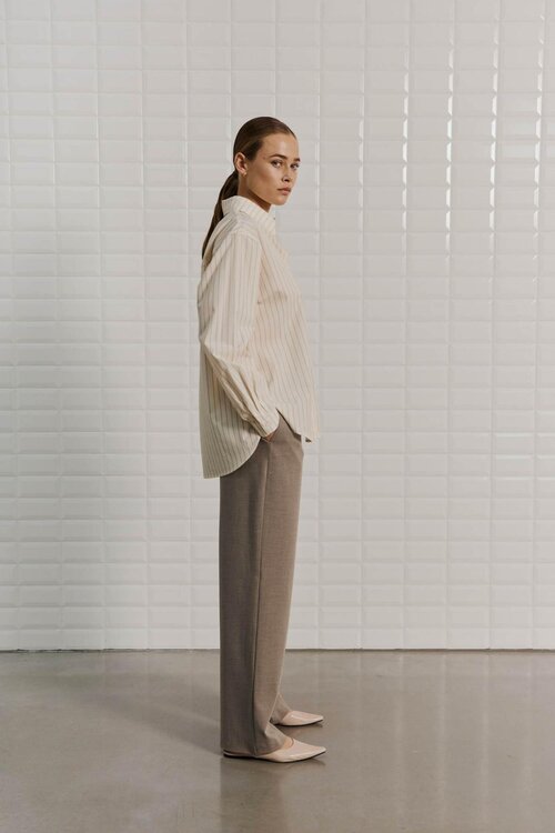 WITHBLACK Crèmekleurige Blouse