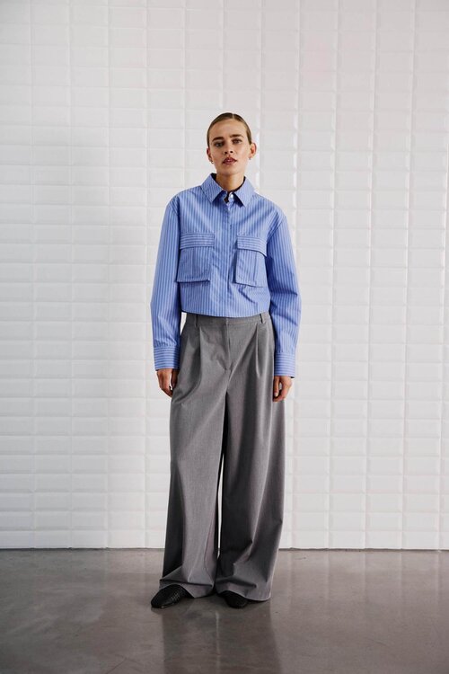 WITHBLACK Blouse in Blauw