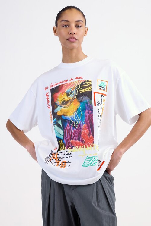 Stieglitz Erika Oversized T-shirt in Wit