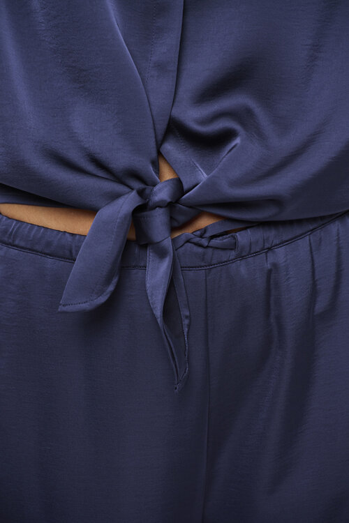 Dante 6 Dare Striped Pants in diep marineblauw