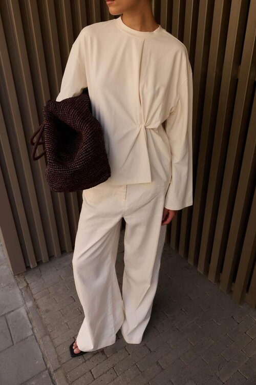 Club L'avenir Blouse in Off White