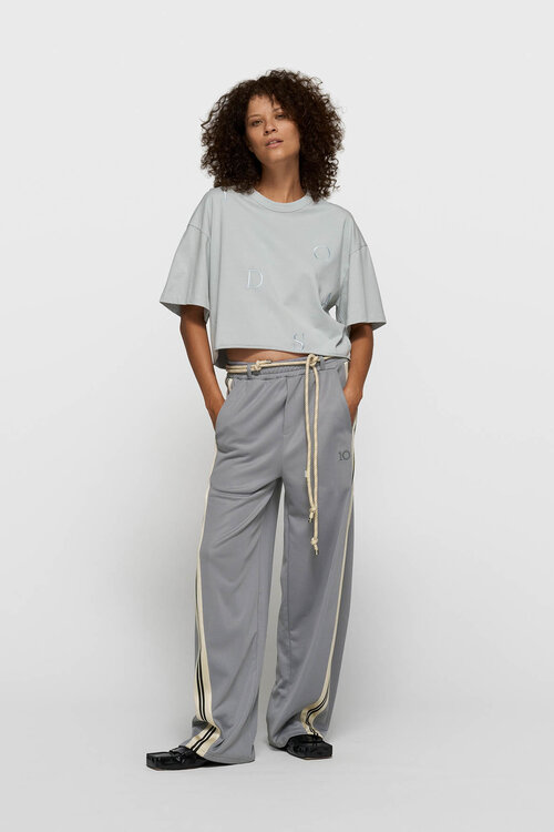 10Days Dikke katoenen T-shirt in Clean Blue van 10DAYS