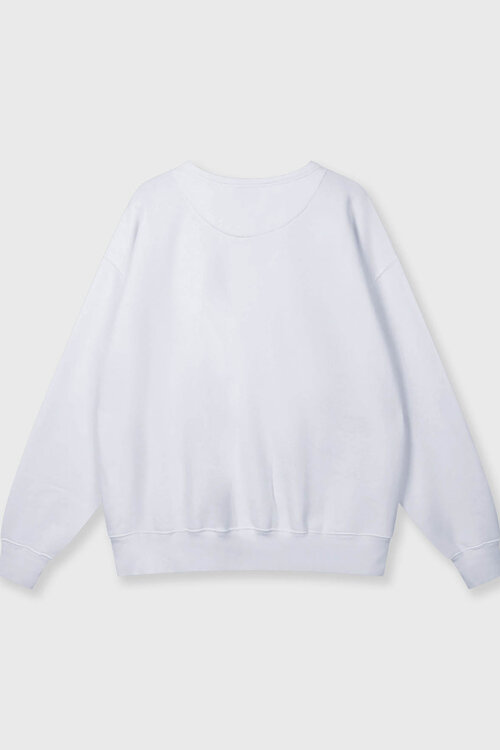 10Days Witte statement sweater met een glimlach
