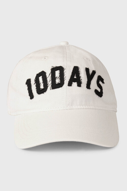 10Days Ecru katoenen pet met logo