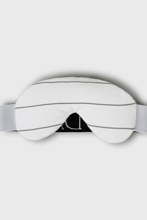 10Days Ecru gestreept fleece oogmasker