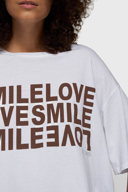 10Days Witte glimlach liefde T-shirt