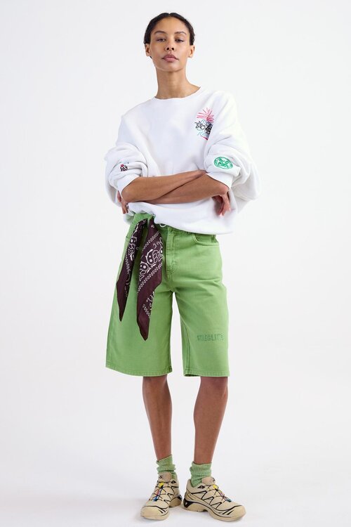 Stieglitz Groene Alexio Denim Shorts