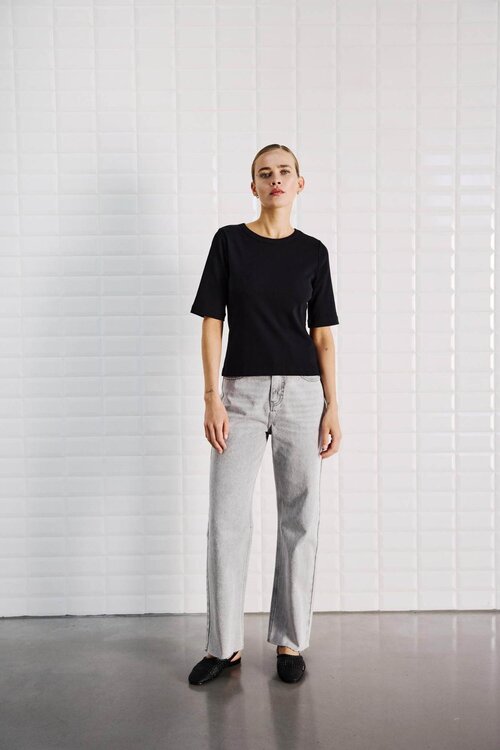 WITHBLACK Zwarte Korte Mouwen Shirt