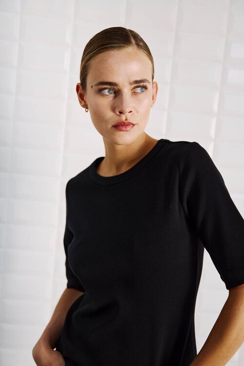 WITHBLACK Zwarte Korte Mouwen Shirt