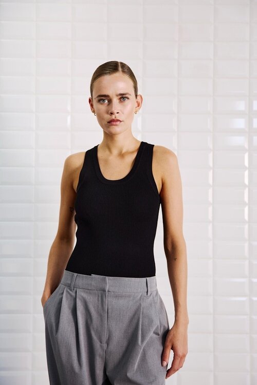 WITHBLACK Zwarte Tanktop