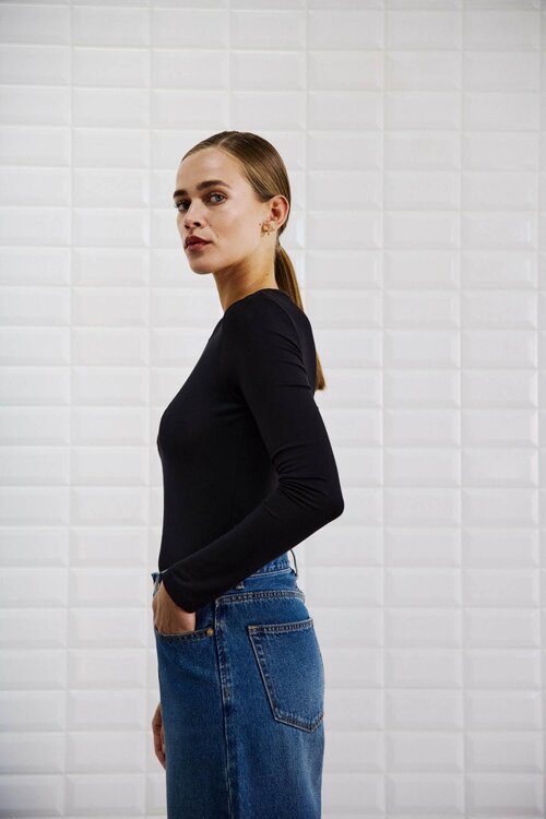 WITHBLACK Zwart Shirt LS