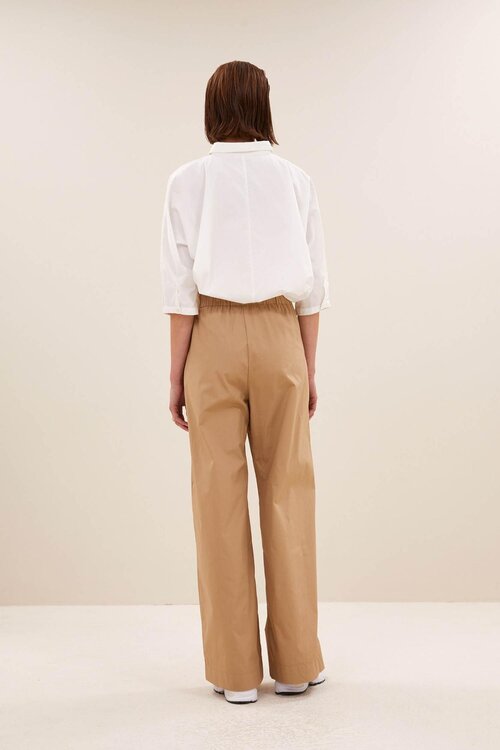 By Bar Camel Benji Poplin Broek