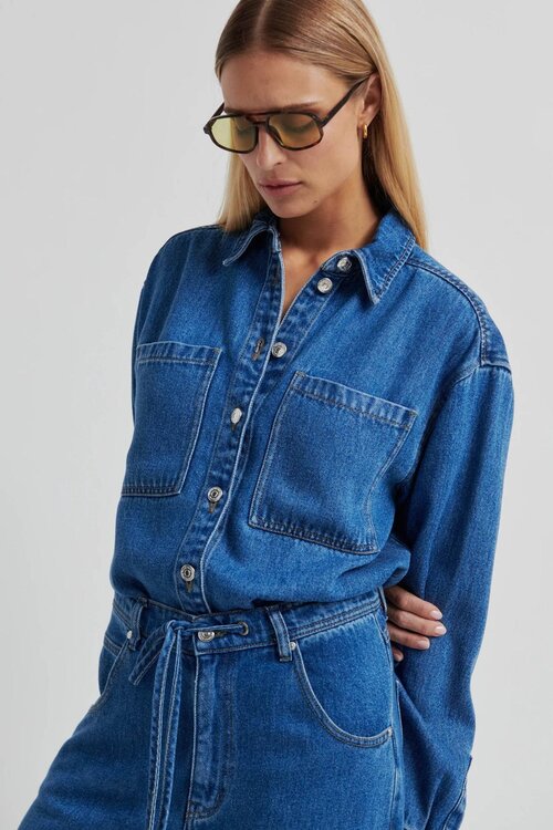 Second Female Indigo Irvina Blouse