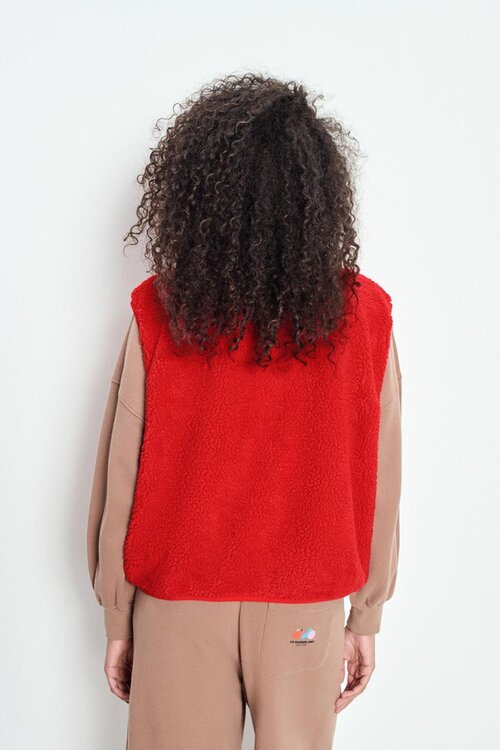 American Vintage Gilet in Rood