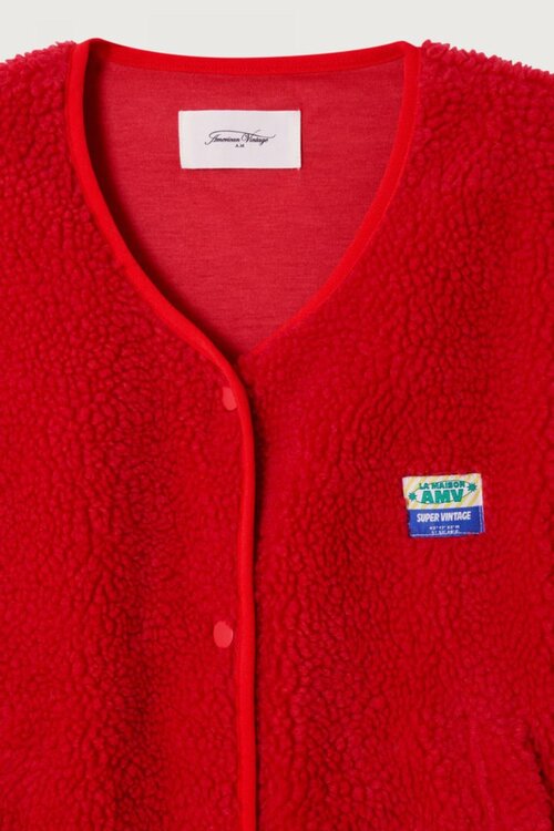 American Vintage Gilet in Rood