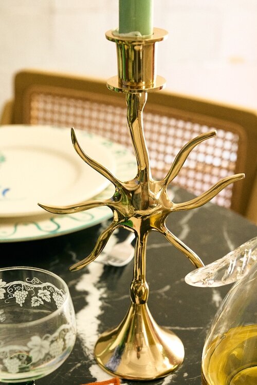 Anna & Nina Sunny Gouden Kandelaar