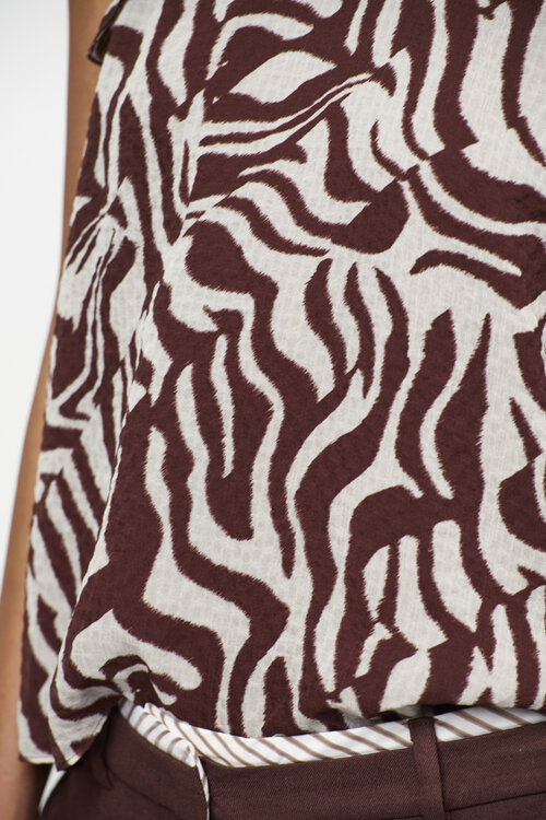 Dante 6 Galilee Halter Top met Zebra Print