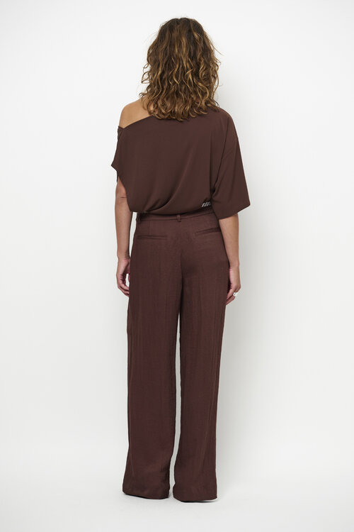 Dante 6 Gou Drapey Top in Bruin