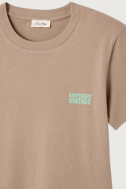 American Vintage T-shirt in bruine tint