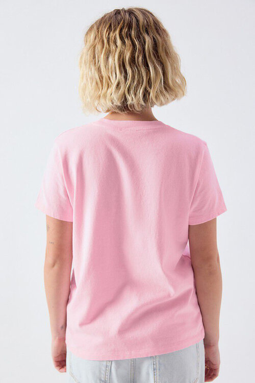 American Vintage T-shirt in roze kleur
