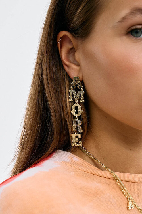 Anna & Nina Gold Amore Oorbellen