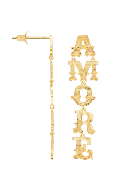 Anna & Nina Gold Amore Oorbellen