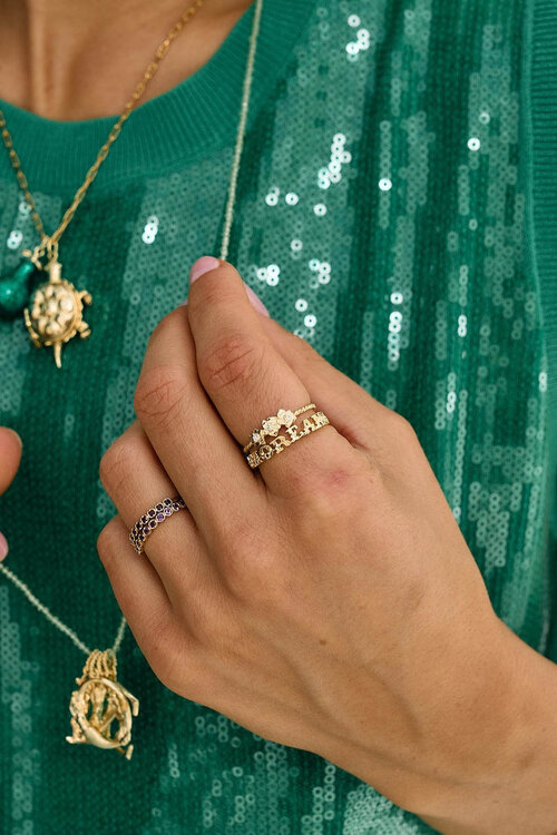 Anna & Nina Amore Ring in Goud