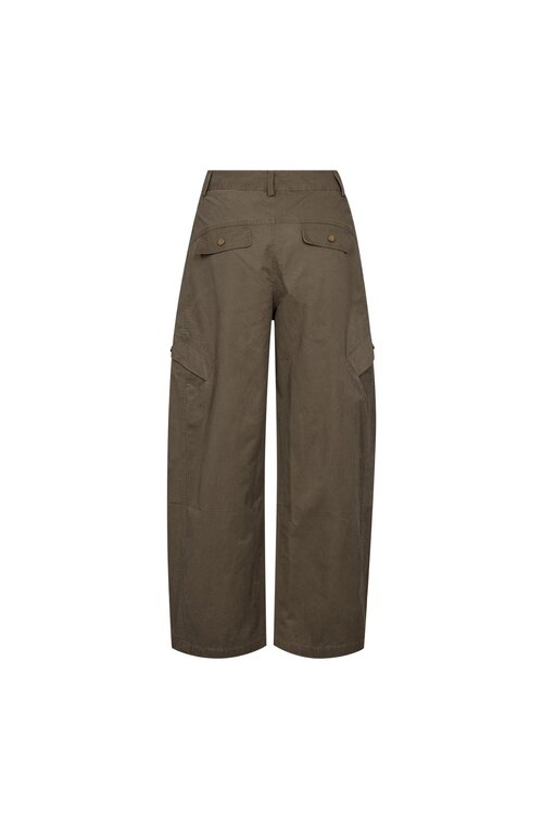 Co'couture Evely Barrel Broek in Kaki
