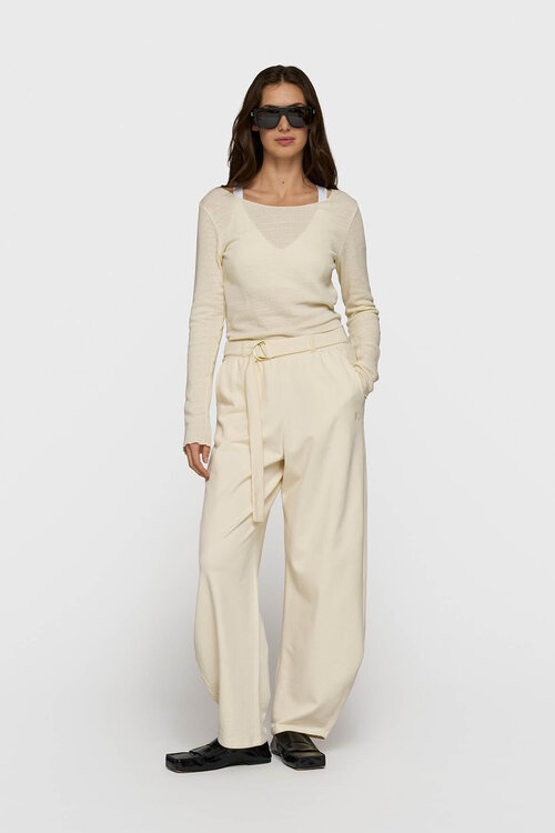 10Days Vanilla lange mouwen mesh T-shirt