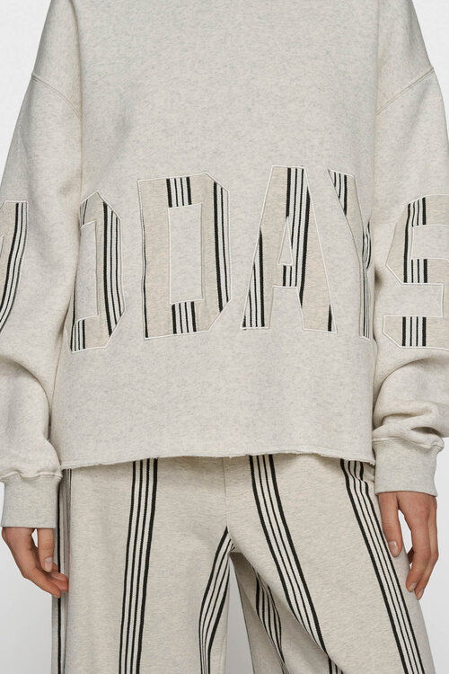 10Days Zachte witte melee statement hoodie van 10DAYS