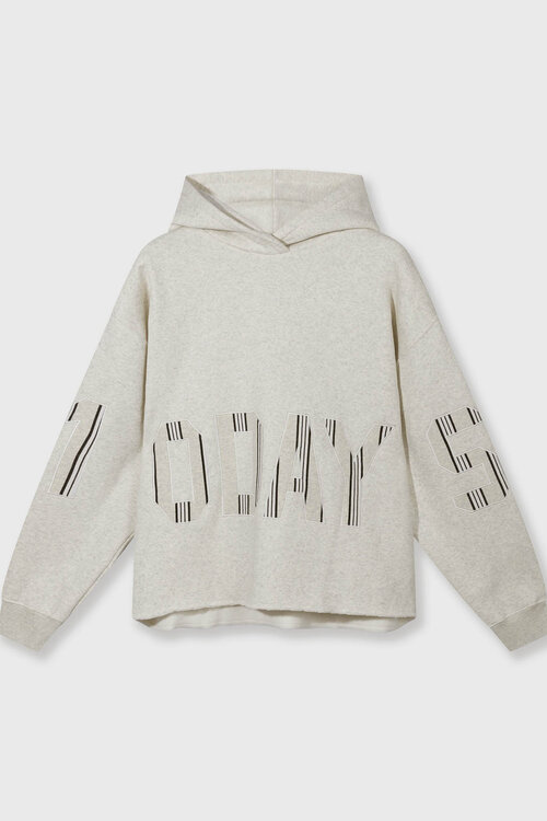10Days Zachte witte melee statement hoodie van 10DAYS