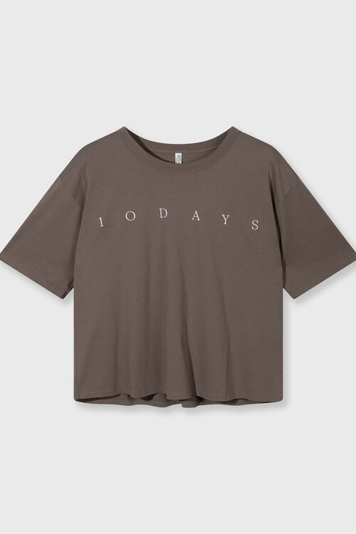10Days Moonrock T-shirt met Korte Mouwen en Logo
