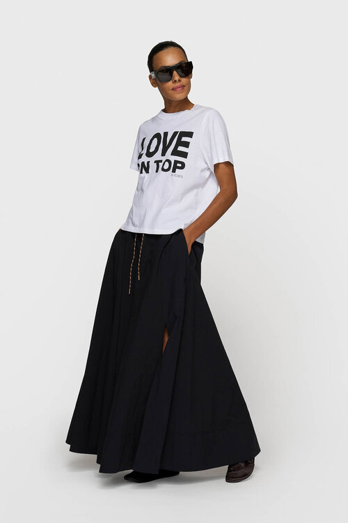 10Days Zwarte poplin rok