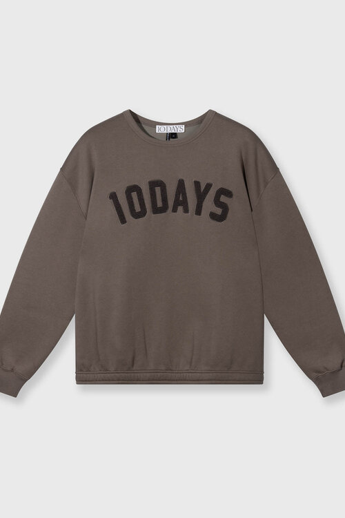10Days Statement sweater in de kleur Moonrock