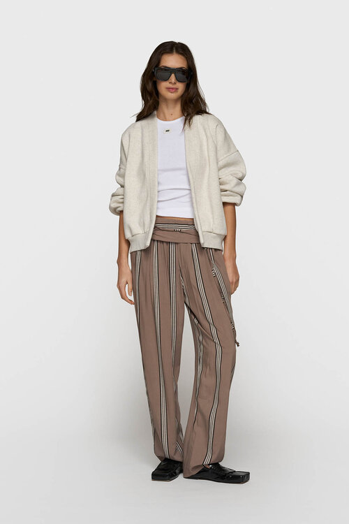 10Days Zachte witte melee fleece bomber