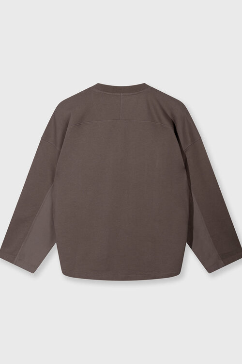 10Days moonrock trui met V-hals van fleece