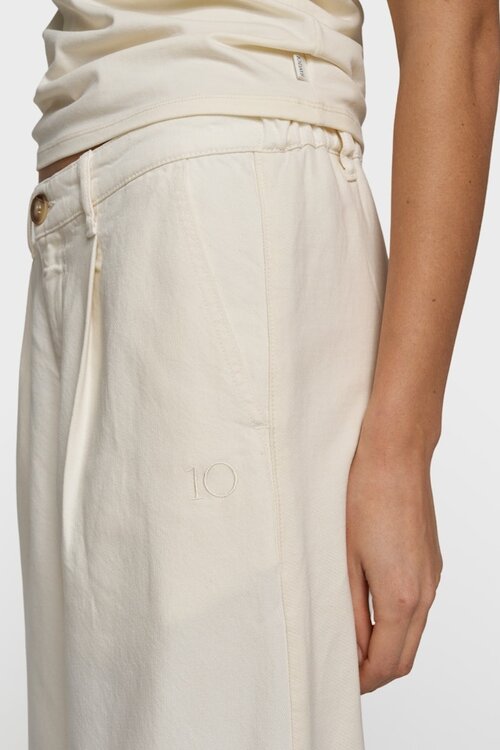 10Days Ecru zachte twill broek