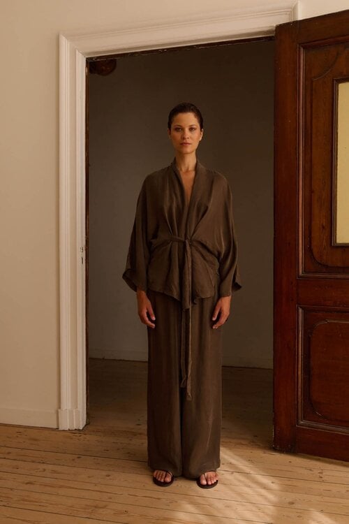 Club L'avenir Blouse in Donkerbruin