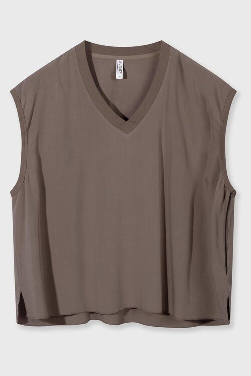 10Days Moonrock V-hals top van viscose