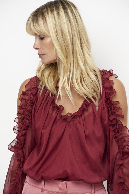 Dante 6 Bordeaux Harmony Boho Blouse