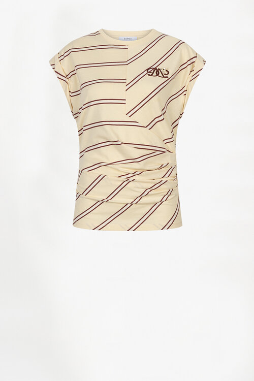 Dante 6 Gele Vesna gestreepte T-shirt