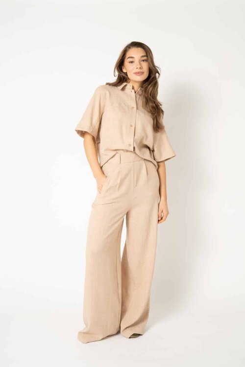 EST'SEVEN Crème Kleurige Top