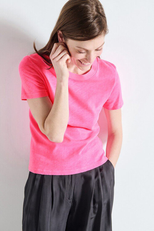 American Vintage T-shirt in roze
