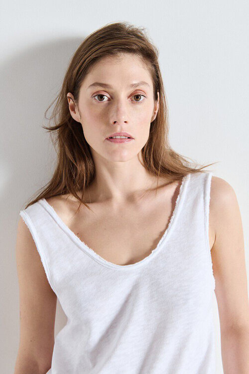 American Vintage Top in Wit